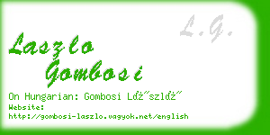 laszlo gombosi business card